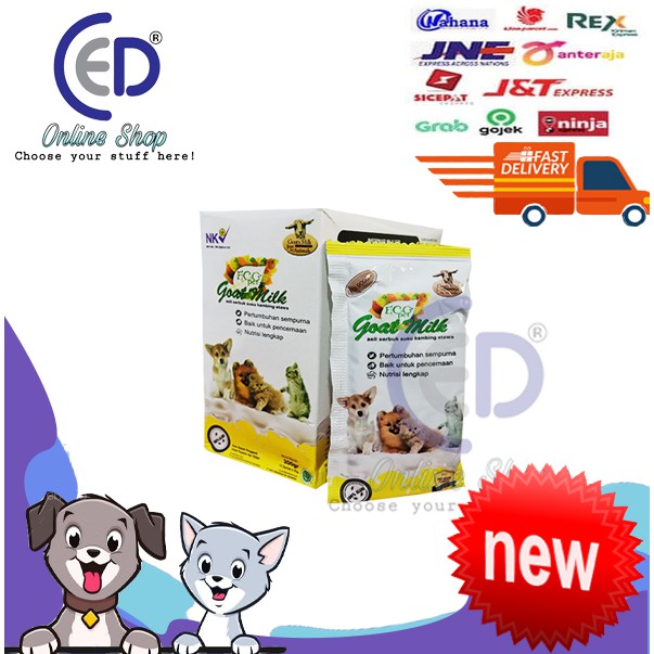 SUSU ECO MILK GOAT 20GR UNTUK KUCING &amp; ANJING