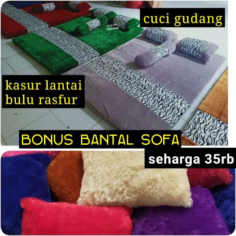Kasur Lantai Karakter Bulu Rasfur Ukuran 180x120x6 PROMO CUCI GUDANG