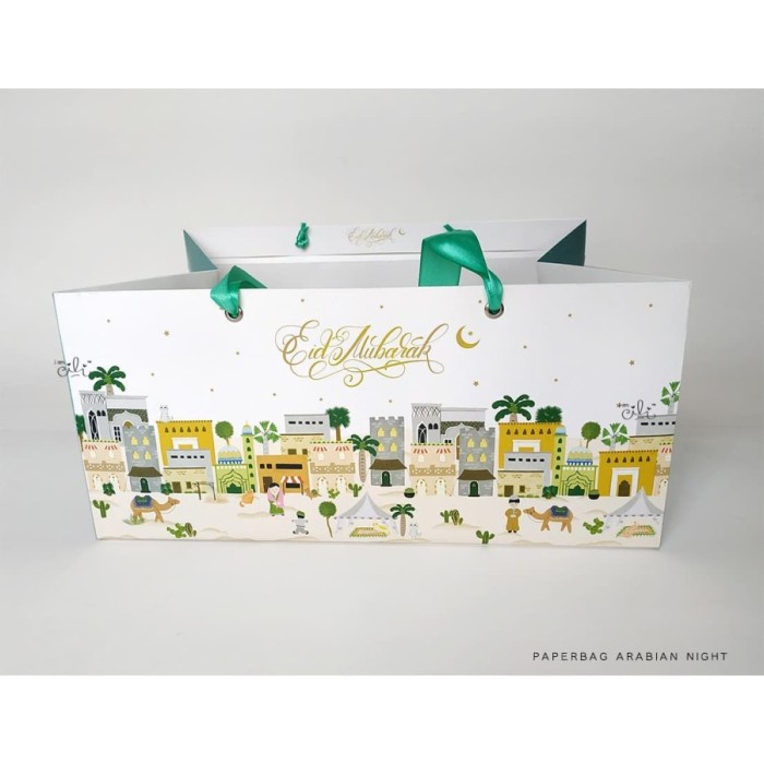 

(TERLARIS) (PAPERBAG ARABIAN NIGHT) tema lebaran idul fitri 33 x 24 x 15 cm