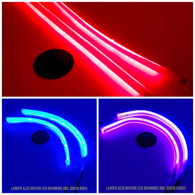 [BEST SELLER] LAMPU ALIS MOTOR LED RUNNING DRL FLEKSIBEL + SEN RUNNING 30cm WATERPROOF lampu alis NEON LASER strip led flexible MOTOR MOBIL