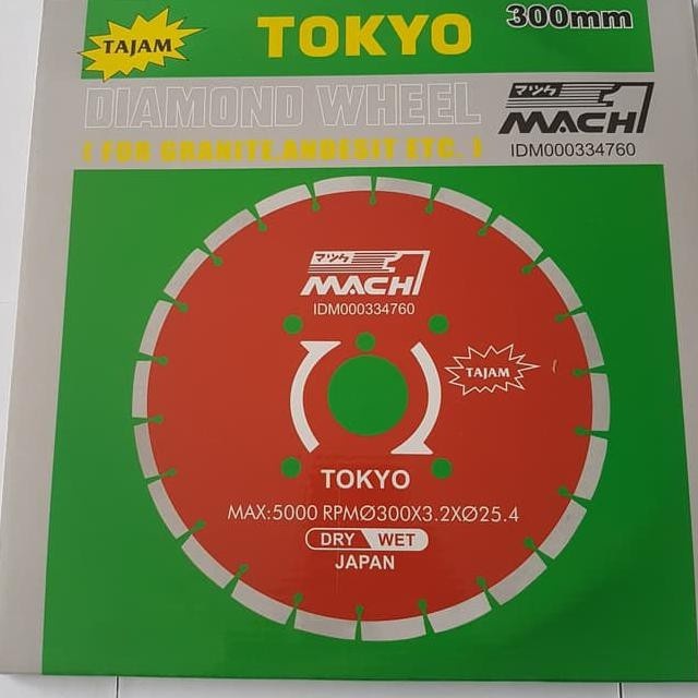 Mata Potong Beton Keramik Granit 12inch / Diamond Wheel Tokyo 12&quot;