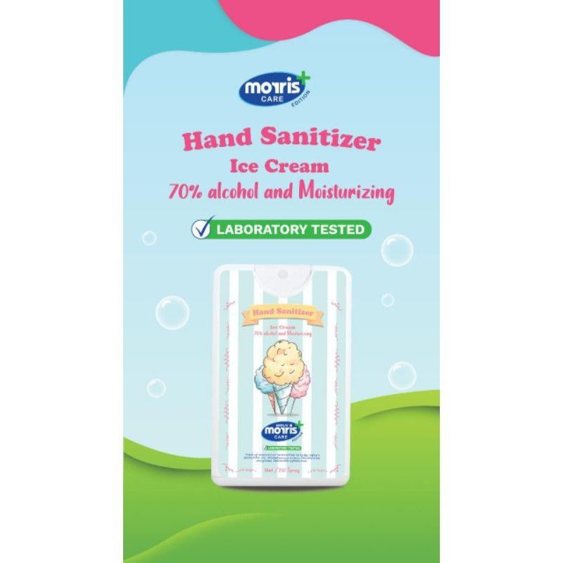 MORRIS HAND SANITIZER  POCKET GIRL 18ML EDISI SPESIAL / MORRIS CARE