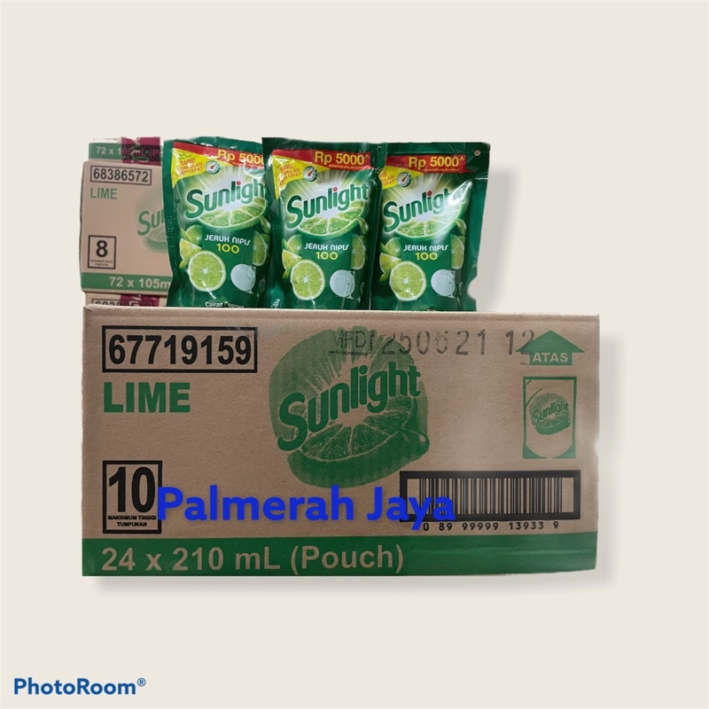 Sunlight Jeruk Nipis 210ml kartonan