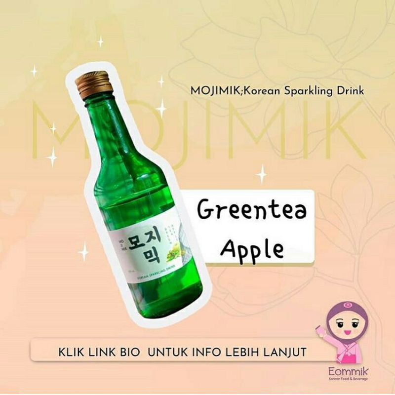

SOJU HALAL 100% Variant Greentea Apple (Korean Sparkling Drink)