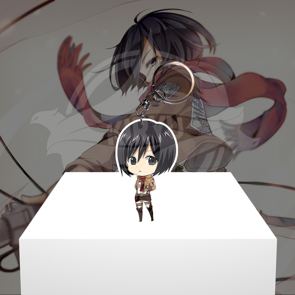 Gantungan Kunci Gantungan HP Anime Attack on Titan | Shingeki no Kyojin Mikasa Ackerman - Ganci Akri