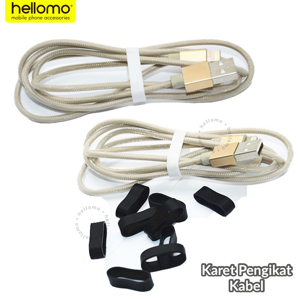 Karet Pengikat Kabel Penggulung Cable Binder Cable Cord Holder