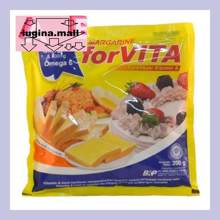 

Lugeypsum Margarine / Mentega Sachet Forvita 200 Gram ( Bukan Blueband ) S30Luu