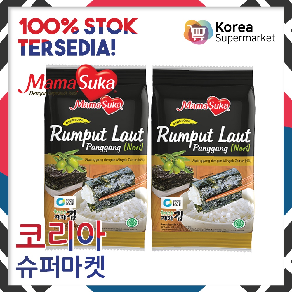 

Mamasuka Rumput Laut Panggang Gurih Nori Gim Original Isi 2 bungkus