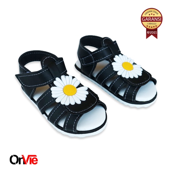 Sepatu Sandal Anak Perempuan Motif Bunga Daisy | Sepatu Sendal Onvie