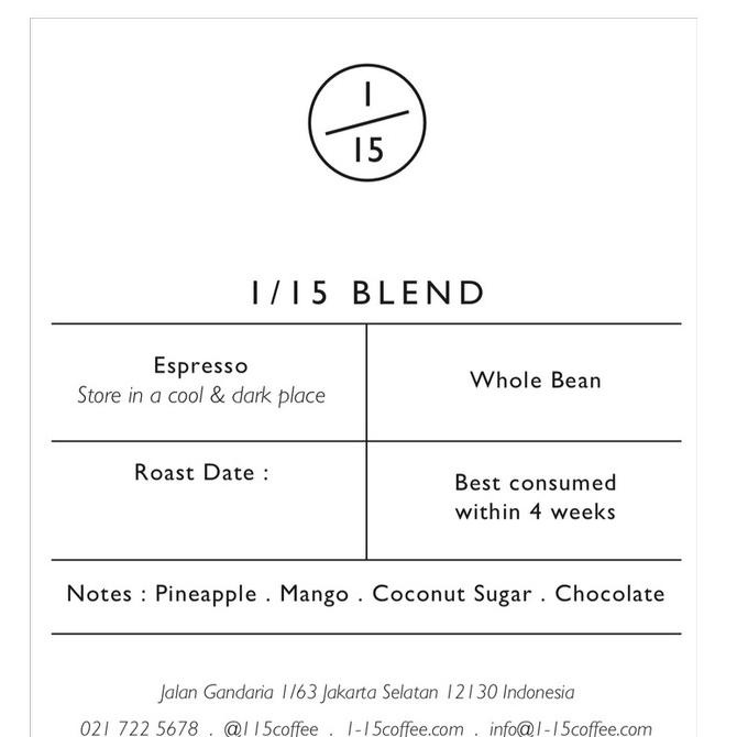 

[ COD ] 1/15 coffee signature blend (whole beans) - 200 gr SPECIAL Kode 693
