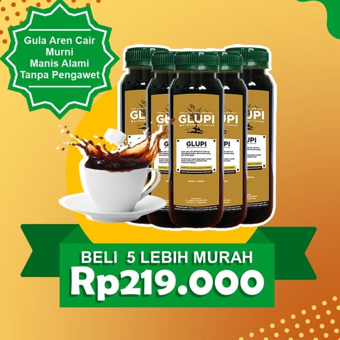 

[PAKET 5 BOTOL GLUPI] GULA AREN/BROWN SUGAR SYRUP GULA ENAU ORGANIK CD364512ZX