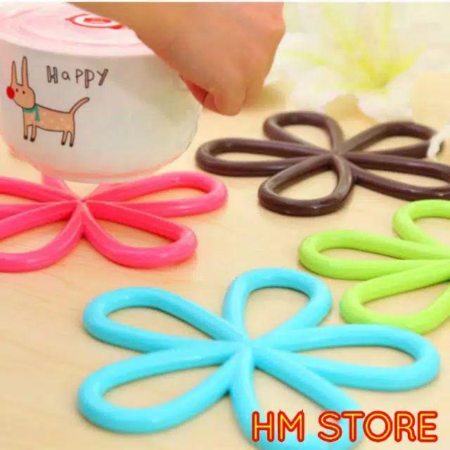 Flower Shape Heat Pad Tatakan Anti Panas Alas Panci Anti Panas