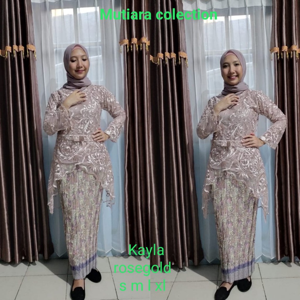 Set Kebaya Kayla Tile Aneka Pilihan Warna