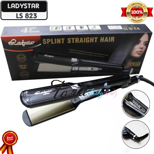 Catokan Ladystar LS 823 Catokan 2in1 , Catokan Lurus Dan Curly , Catokan Ion , BEST SELLER