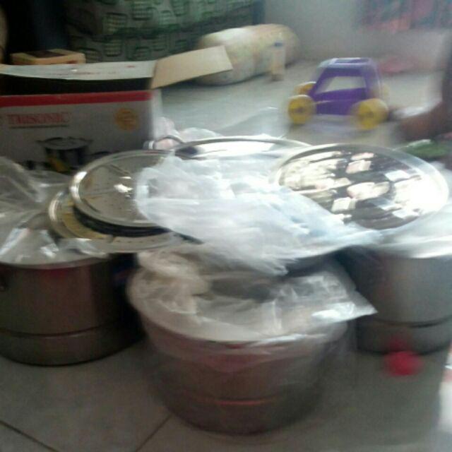 Stock Pots Steamer Panci Set 4 Pcs Dengan Steamer