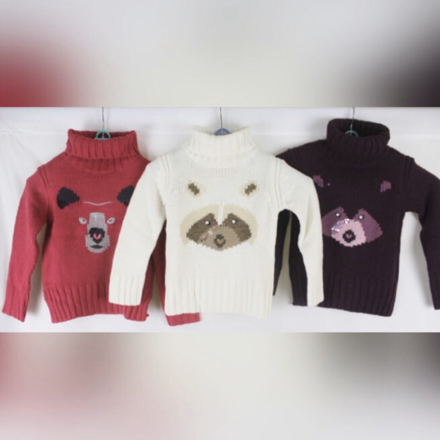 IMPORT MOLLAD Turtleneck Kids Rajut Wool Turtleneck Anak Winter Musim Dingin