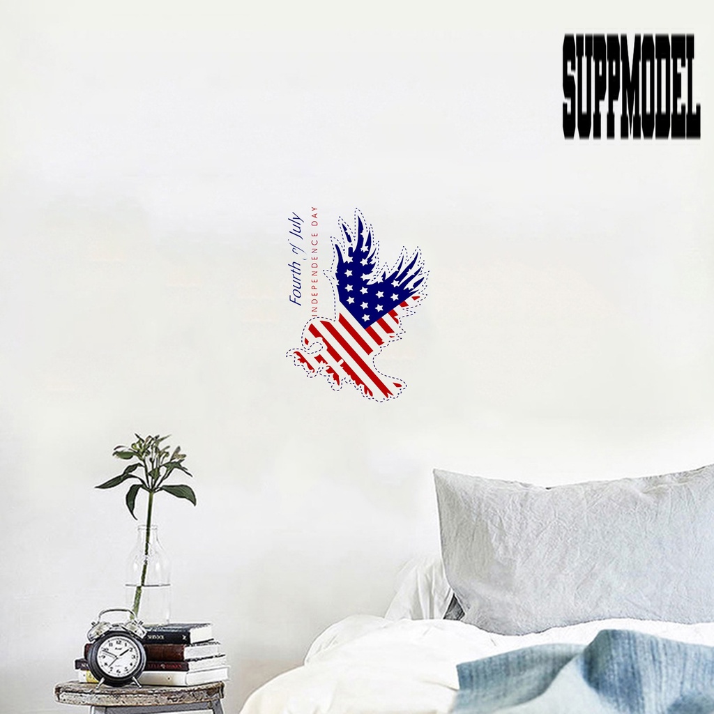 Stiker Vinyl Desain American Eagle Eye-catching Visual Effect Dapat Dilepas Untuk Dekorasi Mobil Van