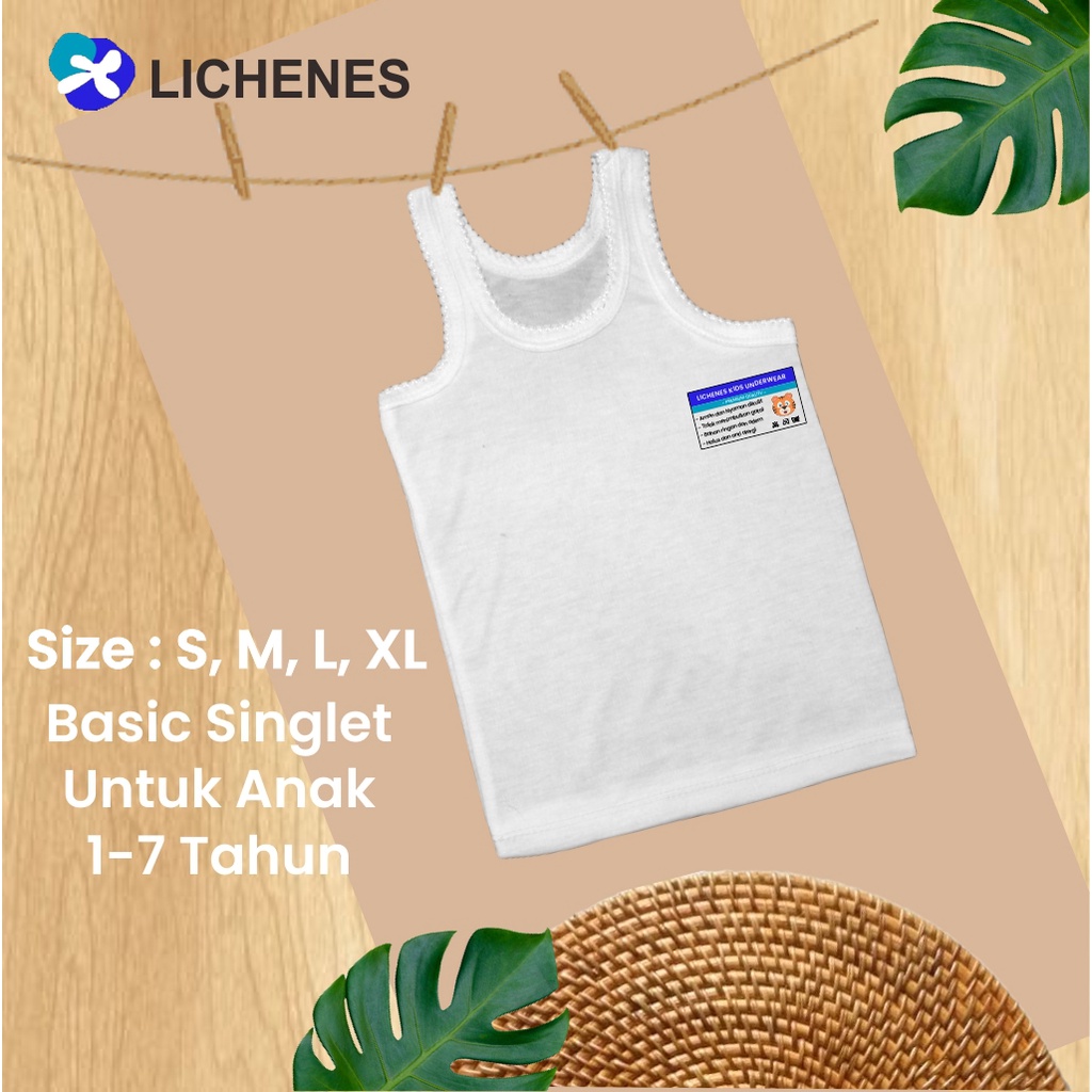 Kaos Dalam Anak Singlet Usia 1-7 Tahun