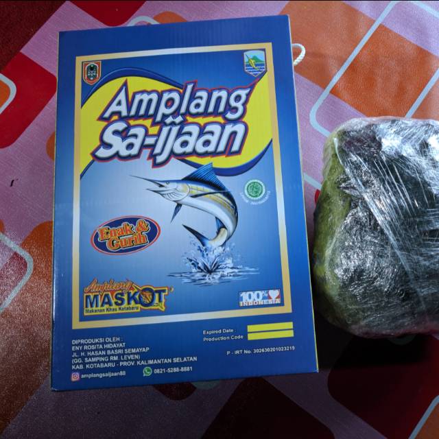 

Pesanan amplang dan iwak telang