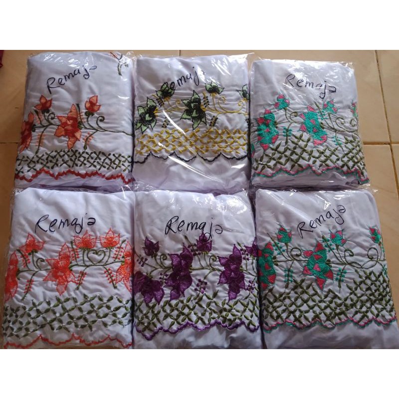 Mukena Terusan Bordir Sidogirian Remaja(Anak tanggung)