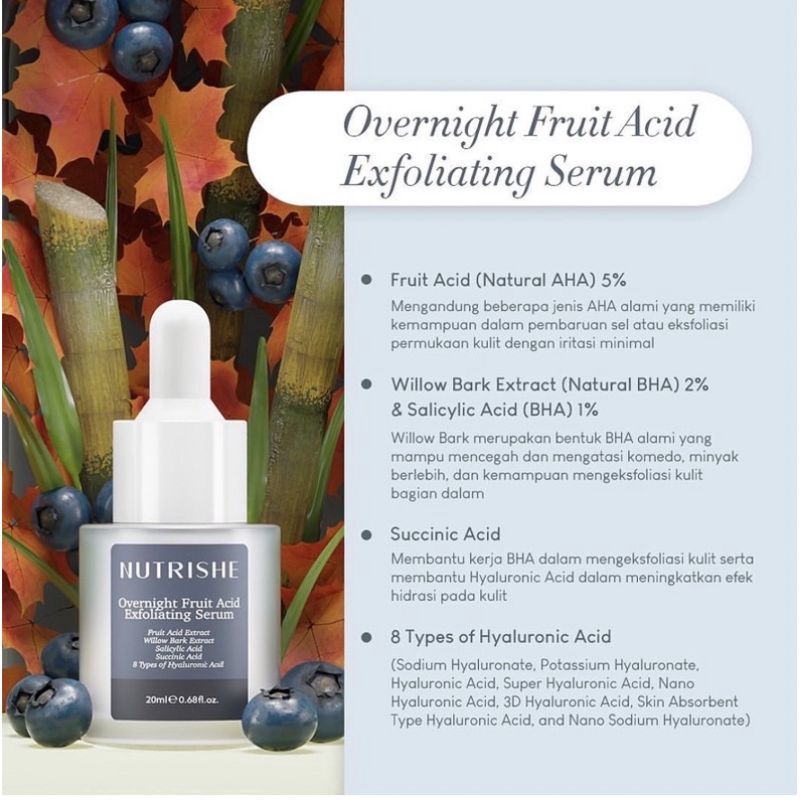 Nutrishe Overnight Fruit Acid Exfoliating Serum