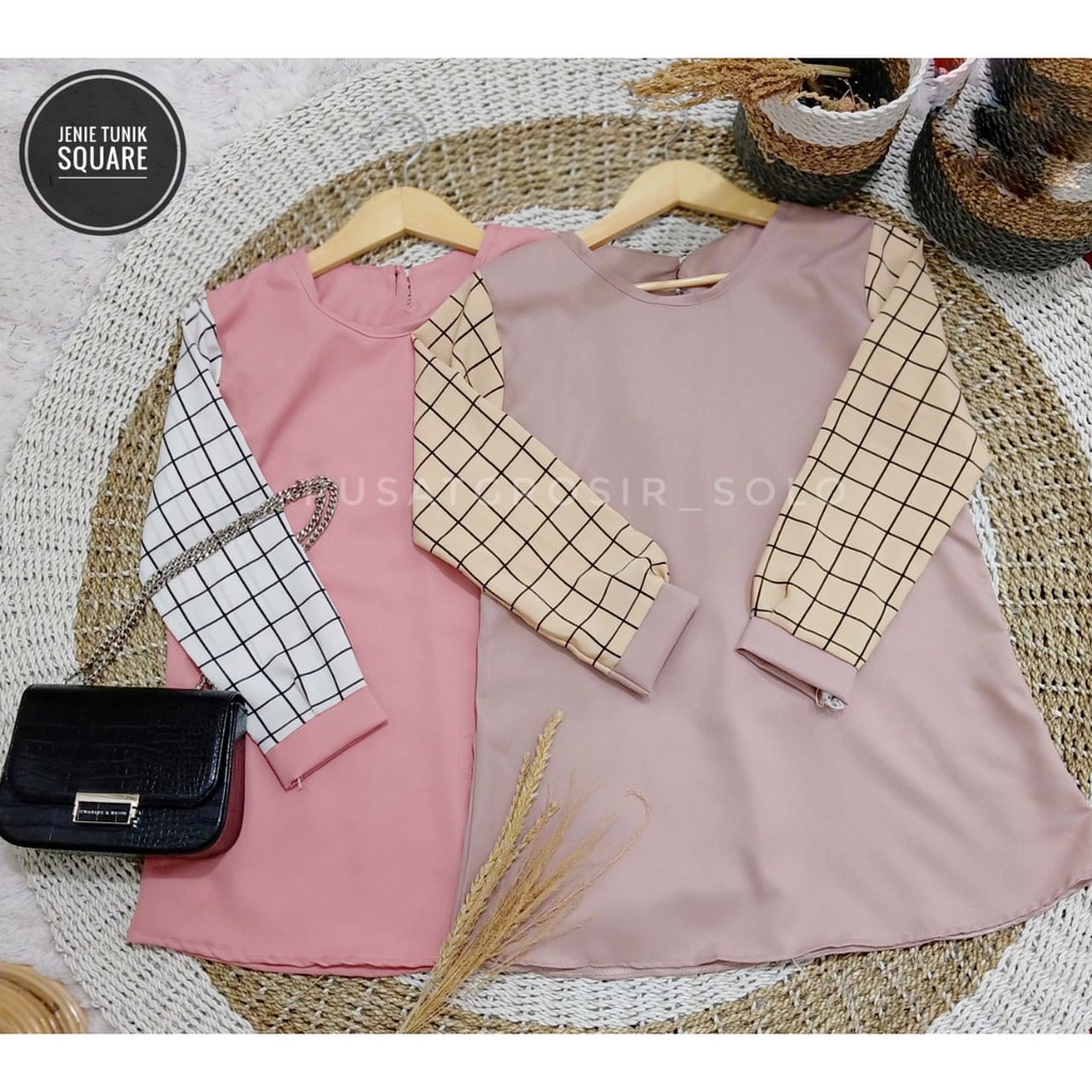 JENIE BLOUSE SQUARE PUSATGROSIR_SOLO