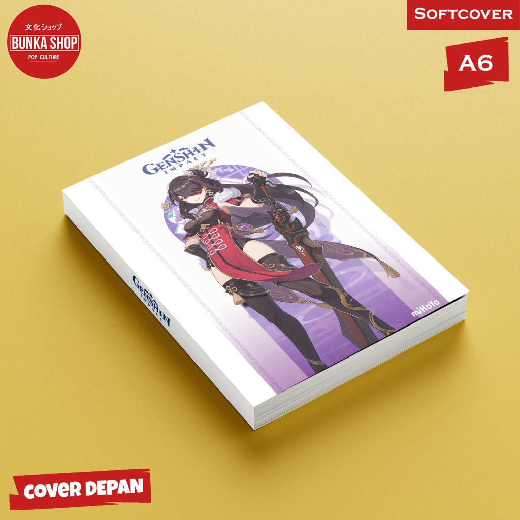 

Pocket Note Game Genshin Impact Beidou Softcover A6 Buku Tulis Catatan Notes Agenda Planner Jurnal