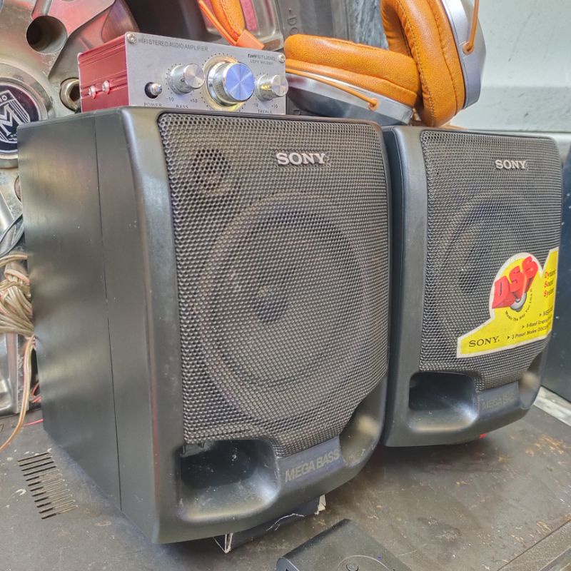 sepasang speaker pasif Sony 2 way ex compo bass mantep