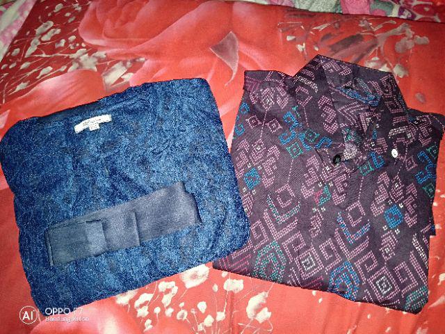 Couple Aurora Navy Busui/brukat/batik