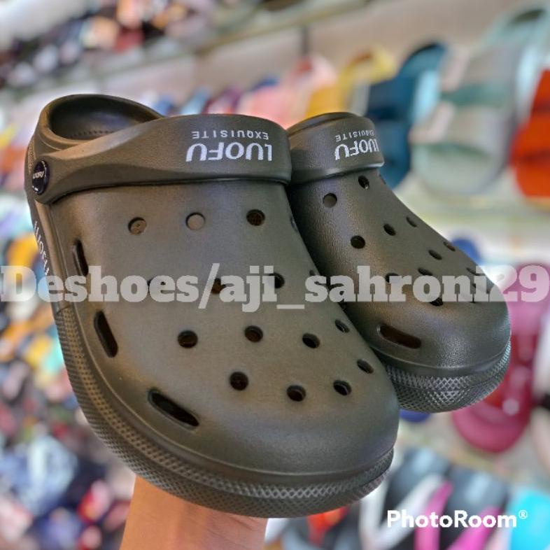 Sandal Kodok Pria/Wanita | Luofu E-6201 Original