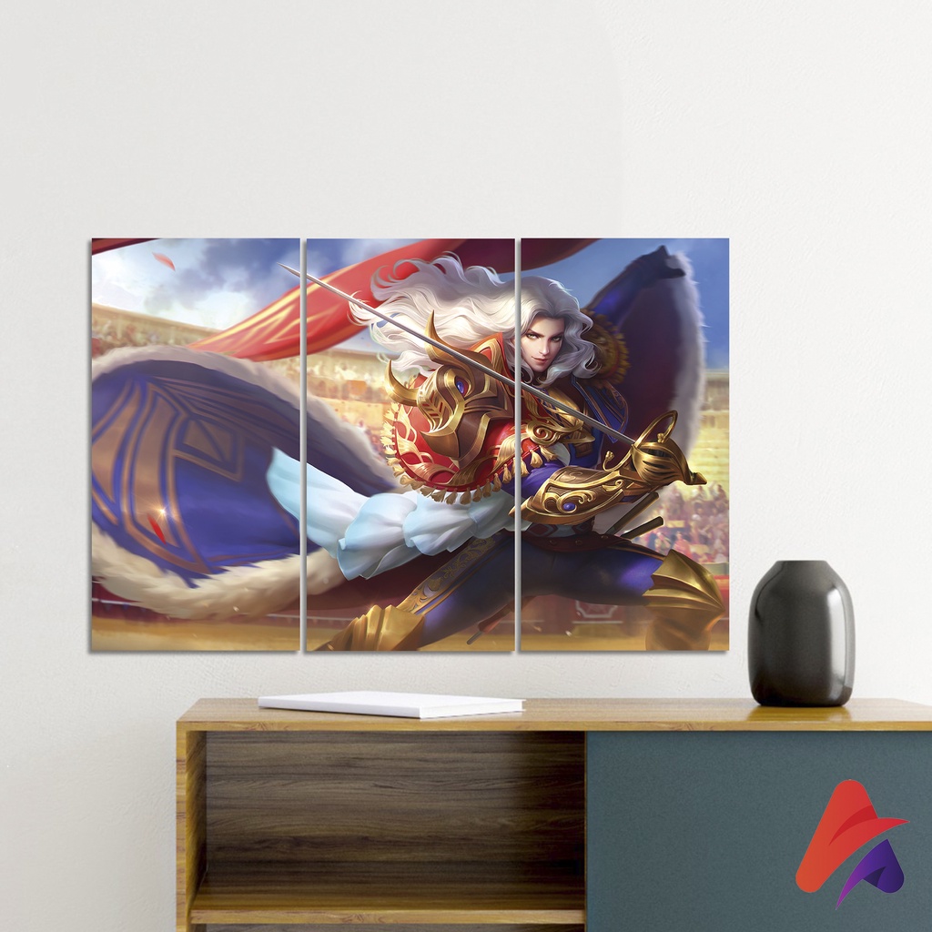 HIASAN DINDING SATU SET MOBILE LEGEND WALL DECOR PAJANGAN DINDING POSTER KAYU RUANGAN