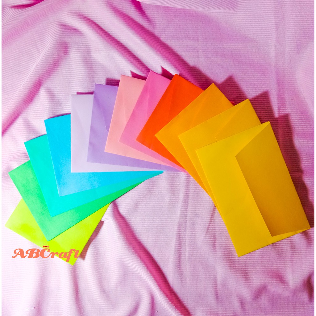 

AMPLOP PACKAGING WARNA MINI 10x15 cm | AMPLOP WEDDING | AMPLOP CRAFT | AMPLOP ANGPAO