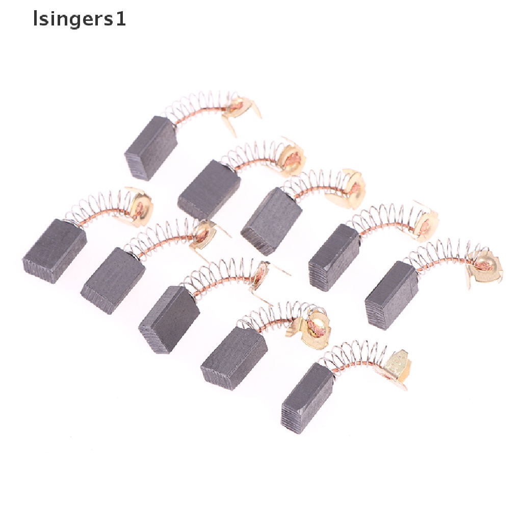 (lsingers1) 10pcs / Set Brush Karbon 6x10 X 17mm Power Tool Untuk Angle Grinder