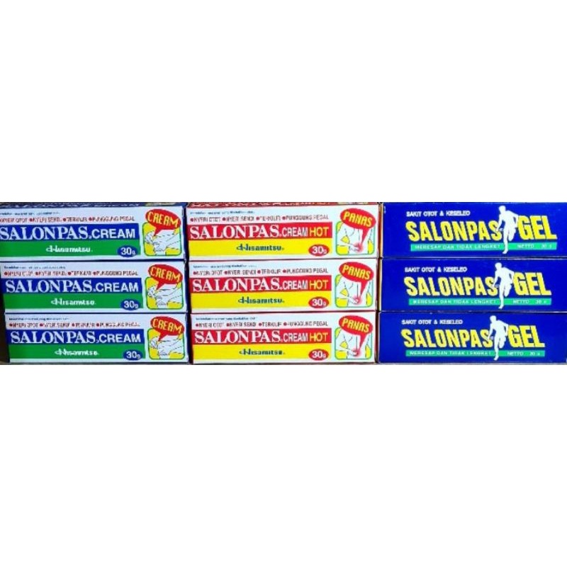 [SALE] Salonpas Gel / Salonpas Cream / Salonpas Cream Hot  15g / 30g - EXP 2026