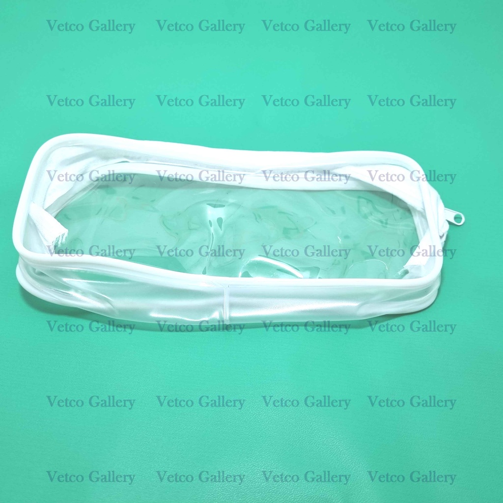 

Tempat pensil transparan - Pencil case list warna bening kotak pensil
