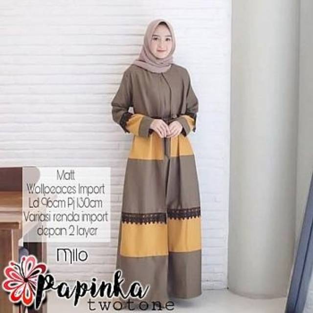 Jubah Gamis Remaja Wanita LD 96 CM murah