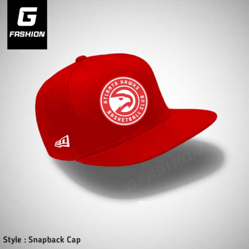 Topi Pria /Topi Snapback /Hat Custom /Atlanta Hawks Basketball Club