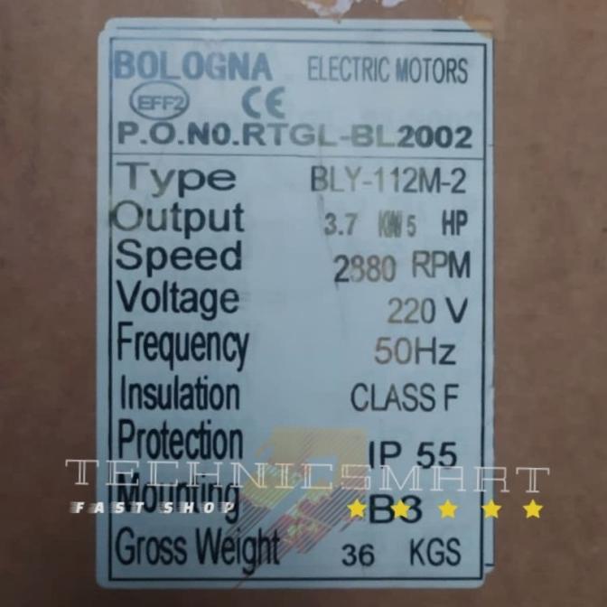 Mesin Dinamo Electric Motor 5 Hp Mesin Pengerak Bologna 1 Phase 2 Pole