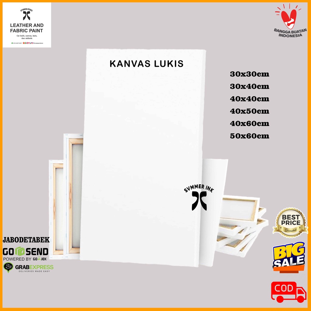 

Kanvas Lukis Canvas Board Ukuran 30x30 cm 30x40 cm 40x40 cm 40x50 cm 40x60 cm 50x60 cm termurah jakarta