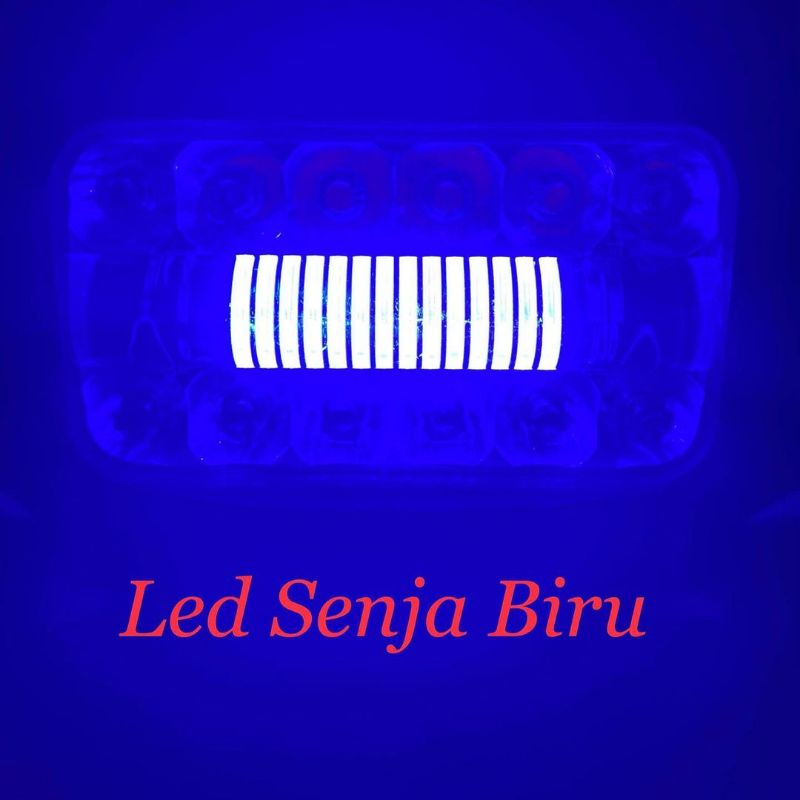 Lampu daymaker hi low sisik 24 led + senja biru