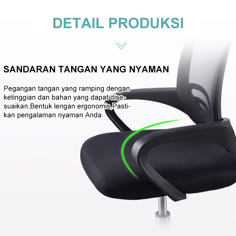 Weyon Sakura Kursi Kantor Mengangkat Kursi Kantor Kursi Mesh Dekompresi Nyaman Kursi Putar Ergonomis(A301)