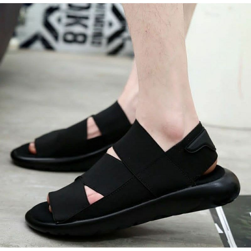 Adidas Sandal Y3 Triple Black Premium Original