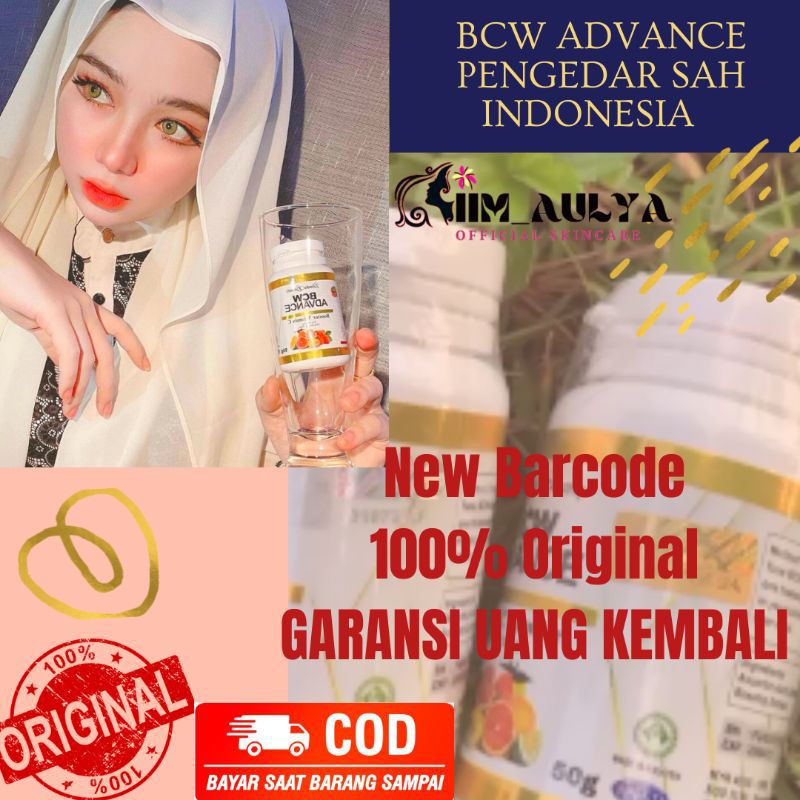 ORI BCW ADVANCE - BOOSTER C WHITENING VITAMIN C POWDER PEMUTIH PENCERAH KULIT SELURUH TUBUH