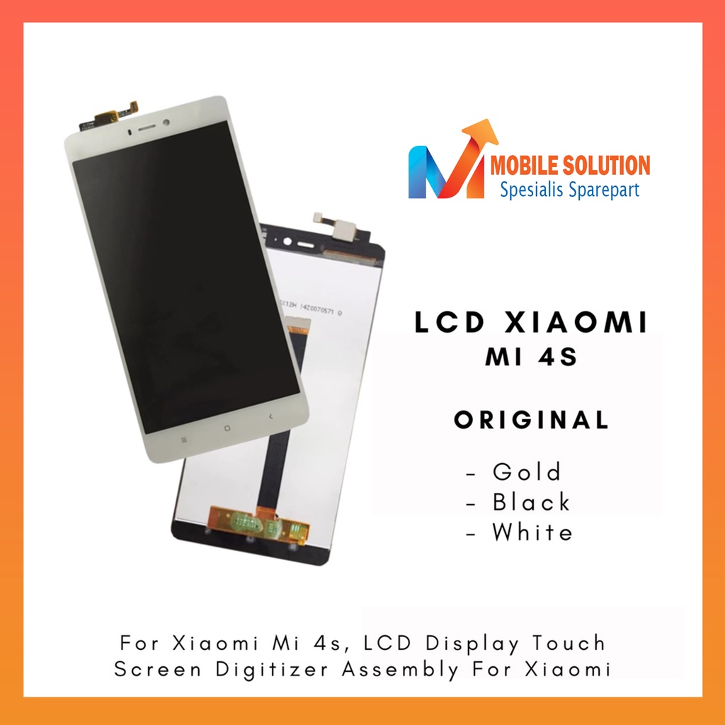 Grosir LCD Xiaomi Mi 4s Fullset Touchscreen ORIGINAL 100% Garansi 1 Bulan + Packing / Bubble