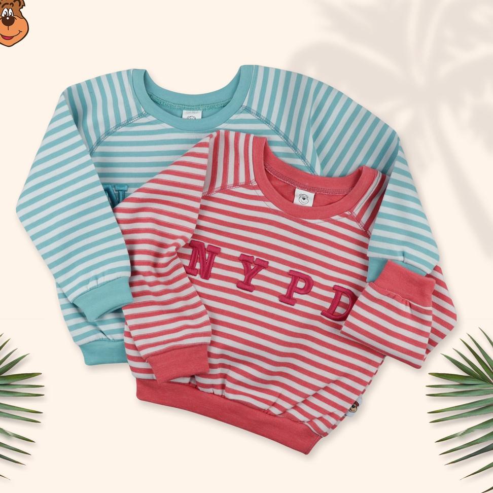 Baju Anak Laki-laki Sweater Anak Winter Collection NYPD Stripe 6 bulan - 12 tahun [TBT. 7774]