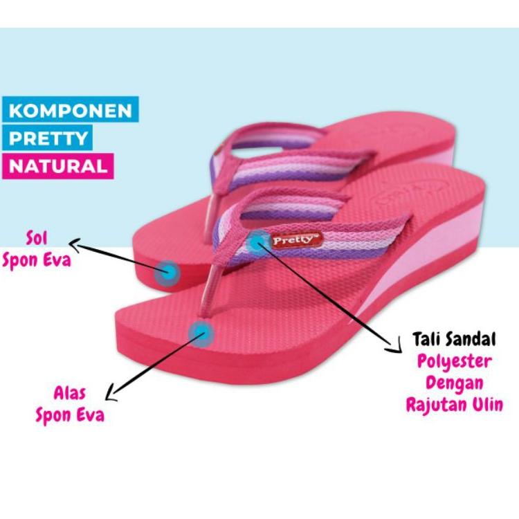 Sancu Sandal Dewasa Pretty Wedges ▫ Prw31au22м