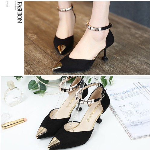 SHH913 Sepatu Heels Suede 7.5CM