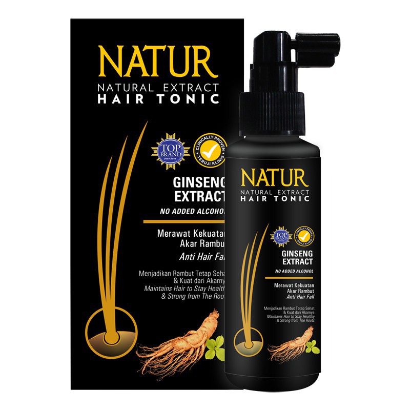 Natur Hair Tonic with Ginseng Extract BPOM Original