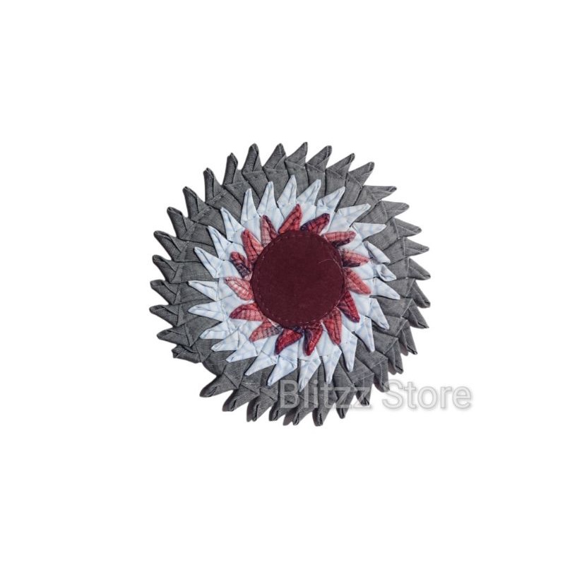 Tatakan Piring/Tatakan Gelas Alas Saji Kain Perca Ukuran Besar 23cm