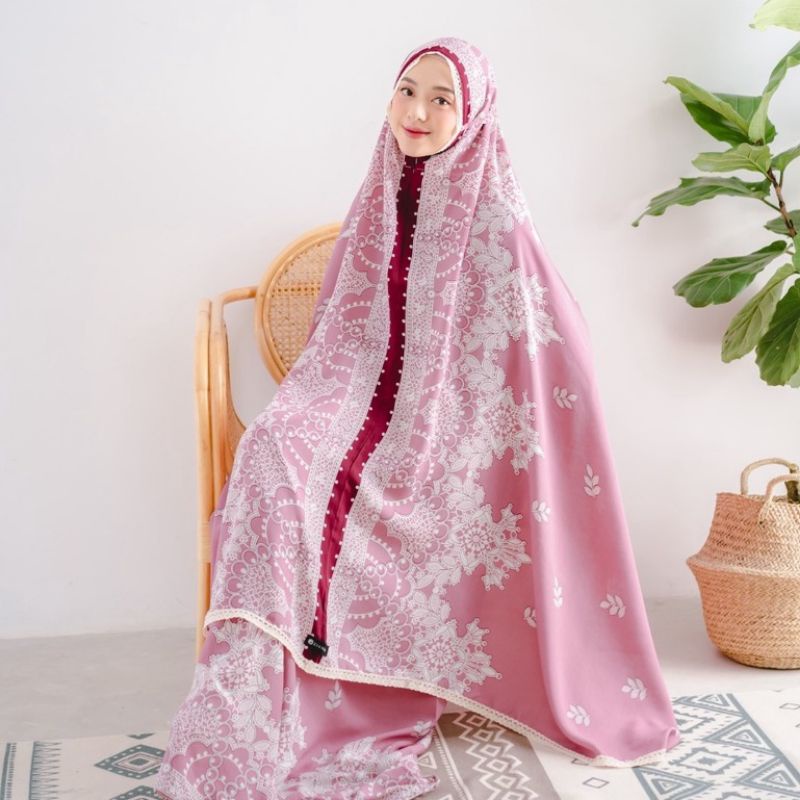 MUKENA ZIANISA BORDER 2IN1 ALEEZA SERIES ALLSIZE